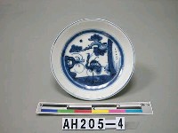 藏品(青花松鶴紋盤)的圖片